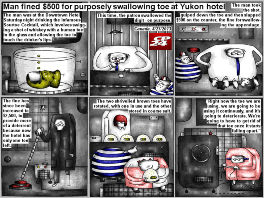 Bob Schroeder | Man fined $500 for purposely swallowing toe at Yukon hotel | Preview