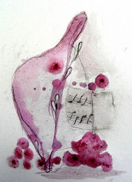 Lila Regenflieg: Aubade in Pink