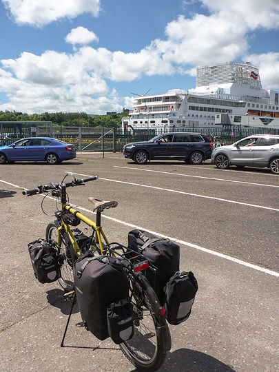 Ferry and bicycle